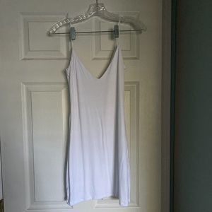 Wilfred Free white bodycon spaghetti strap dress